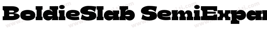 BoldieSlab SemiExpan字体转换